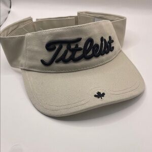 Titleist Khaki Visor with Black Logo NWT Performance Golf